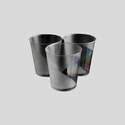 عينة إنتاج قالب كأس بلاستيك بلوري شفاف